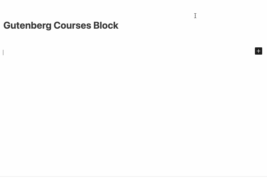Courses Block